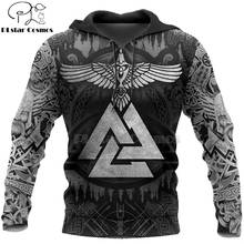 PLstar Cosmos Viking Warrior Tattoo New Fashion Tracksuit casual 3D Print Zipper/Hoodie/Sweatshirt/Jacket/Men's Women style-55 2024 - buy cheap