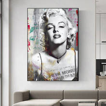 Famous Star Marilyn Monroe Portrait Canvas Painting Posters and Prints  Wall Art Pictures for Living Room Decor (No Frame) 2024 - buy cheap