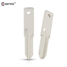 KEYYOU-Hoja de llave sin cortar para Renault, repuesto en blanco, abatible y plegable, hoja de llave de control remoto, color blanco, 10x, VAC102 2024 - compra barato