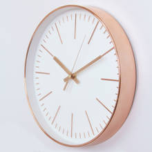 Top design Rose Gold Wall Clock Silent Nordic Style Wall Watch Living Room Home Decoration Fashion Hanging Wall Watches 2024 - buy cheap