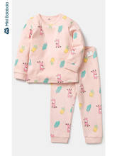 Minibalabala/Детский костюм с длинными рукавами детский Пижамный комплект для мальчиков и девочек; Новинка 2019 года; зимняя детская одежда домашняя одежда 2024 - купить недорого