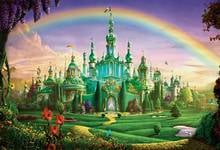 Magic diamond castle photo background vinyl rainbow Photography backdrops kids photo Studio Video accessories  fotografia lv-270 2024 - buy cheap