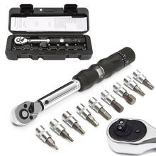 Mini juego de llaves dinamométricas ajustables para bicicleta, herramientas manuales de reparación, 1/4 pulgadas, 2 ~ 14NM 2024 - compra barato