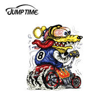 Jump Time 13 x 8cm For Rat Fink Racer Vinyl Car Stickers Cartoon Decal 3D Custom Printing Laptop Suitable for VAN RV Decoration 2024 - buy cheap