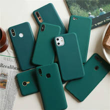 Verde oscuro mate funda de teléfono para Xiaomi Mi 9 8 SE MI 8 Lite CC9E A1 A2 A3 Lite 5X 6X mezclar 2 2S MAX 3 F1 funda de móvil suave de TPU 2024 - compra barato