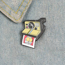 Camera Video camera Enamel Pin Polaroid camera Photo Interesting Brooch Photographer's badge jewelry Custom Lapel Pin Gifts men 2024 - buy cheap