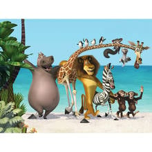 7x5FT Мадагаскар пальмовое дерево море пляж животные на заказ фотостудия фон винил 220 см x 150 см 2024 - купить недорого