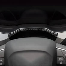 Cubierta de fibra de carbono para decoración de salpicadero de coche, marco de radiador, pegatina embellecedora para Audi Q7 2016-19, accesorios interiores 2024 - compra barato