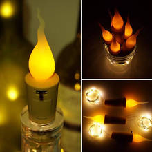 2m LED Wine Bottle Cork Lights Candle Copper Wire Light Bottle Stopper Flameless Candle Wine Bottle Decor For Party Xmas 3 2024 - buy cheap