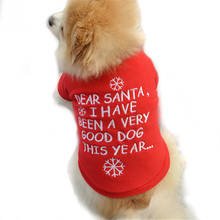 Dog Fleece Xmas Dog Toy Clothes Sweater Christmas Red Dog Sweater Pet Puppy Autumn Winter Warm Pullover Embroidered Clothes 2024 - buy cheap