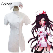Danganronpa 3 Despair Mikan Wig Halloween Mikan Tsumiki Cosplay Costumes Sexy White Nurse Uniform Sets For Women and Girls 2024 - buy cheap