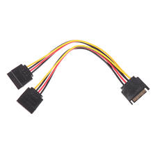 15Pin SATA Male To 2 Female 15Pin Power HDD Splitter Power Cable 2024 - buy cheap