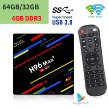 H96 MAX Plus Smart TV Box Android 9.0 RK3328 4GB RAM 64GB ROM Set Top Box  Youtube 2.4G/5G WIFI USB3.0 4k Media Player 2024 - buy cheap