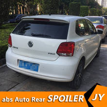 For Volkswagen POLO Spoiler 2011-2016 polo spoiler High Quality ABS Material Car Rear Wing Primer Color Rear Spoiler 2024 - buy cheap