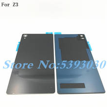 Задняя крышка батарейного отсека, стеклянный Сменный Чехол для Sony Xperia Z3 L55T D6603 D6643 D6653 D6633 + с NFC 2024 - купить недорого