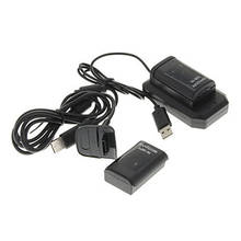 Double Rechargeable Battery  USB Charger Cable Pack for XBOX 360 Wireless Controller 2024 - buy cheap