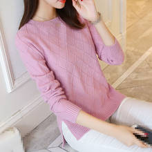 Suéter holgado de manga larga para mujer, jersey de cuello redondo, versión coreana, ZB4216, 2020, venta al por mayor 2024 - compra barato