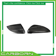 Cubierta de espejo de fibra de carbono para Volkswagen Golf 7 MK7 Gti R20 2013 2014 2015 2016 negro brillante, estilo de repuesto 1:1 2024 - compra barato