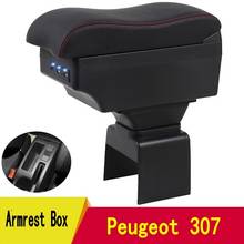 Descanso de braço para peugeot 307, caixa central com porta-copo, cinzeiro, produtos de decoração, usb, interface usb 2024 - compre barato