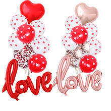 1Set Heart Love Balloons Confetti Balloon For Valentine's Day Gift Wedding Christmas New Year Birthday Decoration Party Supplies 2024 - buy cheap