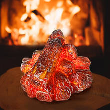 Charcoal Flame Lantern Lamps Simulated Fireplace LED Flame Lamps Flame Effect Light Lamp Courtyard Living Room Home Decor