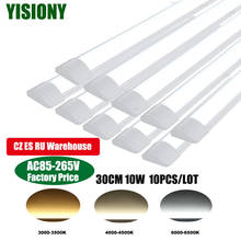 YISIONY 10PCS 30CM 10W LED Linear Ceiling Tube Lighting Purified Fixture lamp Ceiling Closet Commercial lights For Office Home 2024 - buy cheap