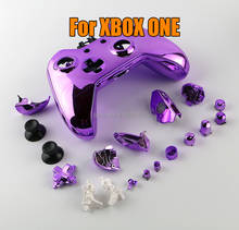 1 set/lote substituição chrome capa protetora caso escudo da pele com botões para xbox um xboxone game console 2024 - compre barato