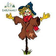 EARLFAMILY 13cm x 10.8cm Funny Scarecrow Car Sticker Auto SUV Vinyl Graphic Car Styling Window Bumper DIY Car Body Decals 2024 - buy cheap