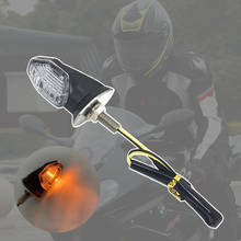 2Pcs Mini Universal Motorbike LED Turn Signal Indicators Light Amber Blinker LED Super Bright Lamp DRL Taillights For motorcycle 2024 - buy cheap