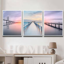 Funny Seascape Bridge Prints And Poster Wall Art Canvas Painting Wall Pictures For Living Room Decor Pictrue On The Wall 2024 - buy cheap