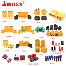 AMASS-enchufe para batería Lipo, 10 unidades, XT60, XT90, XT60H, XT60L, XT60U, XT30U, XT30PB, XT90S, T EC3, EC5, AS150, XT150, MT30, MT60, MR30, MPX 2024 - compra barato