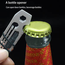 Multifunctional Outdoor Tools Travel Survival Bottle Opener Keychain Camping Hiking Practical Camping Gear Pocket Equipment 2024 - buy cheap