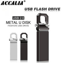 Pen drive de metal, Memoria flash usb de 8GB, 16GB, 32GB, 128GB, 2,0 2024 - compra barato