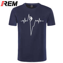REM tee New Summer Style Mens T Shirts Pulse Climber Born To Climb Evolution Funny Printing T-shirt for Men Causal Short Sleeve 2024 - buy cheap