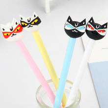 24 Pcs Cartoon Face Cat Neutral Pen Cute Fox Black Water Pen Student Sign Pen Stationery Cute Stationary Kawaii School Supplies 2024 - buy cheap