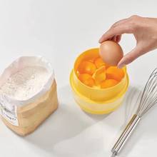 Separador de gemas para ovo e gama de ovos, separador de gemas, filtro de gema branco, ovo a vapor, diy, acessórios de sobremesa artesanais para cozinha 2024 - compre barato