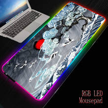 Cenário artístico led luz gaming mouse pad rgb grande teclado antiderrapante base de borracha tapete de mesa do computador jogo mousepad 2024 - compre barato