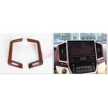 Interior Wooden Color Center Control Vent Cover AC outlet Trim Car Styling 2016-2018 For Toyota Land Cruiser 200 Accessories 2024 - buy cheap