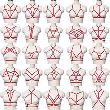 Women Clothes Fetish Pentagram Bondage Lingerie Harajuku Sexy Body Harness Erotic Body Cage Bra Gothic Suspenders Garter Belt 2024 - buy cheap