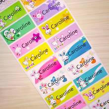 Personal Name Stickers Fashion Rabbit Customize School Stationery Label Waterproof Tags Decal Sticker For Girl Scrapbooking 2023 - buy cheap