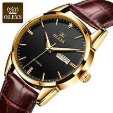 OLEVS New Men's Watches Classic Mechanical Leather Watch Men Luxury Men Automatic Watches Business Waterproof Clock Man 6629 2024 - buy cheap