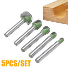 5pcs 6-18mm Carbide Milling Cutter 6mm Shank Ball Nose End Mills Router Bits Set Hand Woodworking Drilling Groove Tool 2024 - buy cheap
