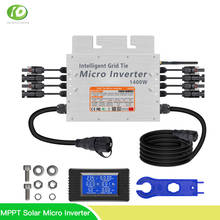Microinversor Solar MPPT, 1400W, 30V, 36V, Inversor de conexión a red, onda sinusoidal pura, 110V, 220V, Ca con comunicación WIFI 2024 - compra barato