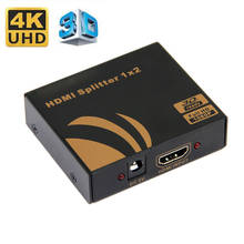 4K HDMI Splitter 1X2 Amplificador HD Repetidor HDMI Splitter con 1 Entrada y 2 Salidas Soporta 4K hub box para 4K HDTV Blue DVD Player PC laptop 2024 - compra barato