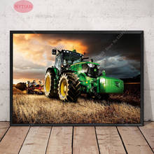 N926 Oil Painting Gift Machine Tractor Farm Industrial Farm Car Poster Print Wall Art Canvas Picture Living Home Room Decor 2024 - buy cheap