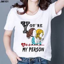 You're My Person Printing Tops New T Shirt Summer Women's Femme T-shirt Korean Style Harajuku Female Ulzzang Aesthetic Tee Shirt 2024 - buy cheap