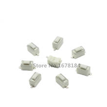 Botão de pressão para interruptor tático, botão branco de pressão tático de 500 tamanhos 3*6*5mm 2pin smd