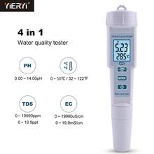 yieryi New TDS PH Meter PH/TDS/EC/Temperature Meter Digital Water Quality Monitor Tester for Pools, Drinking Water, Aquariums 2024 - buy cheap