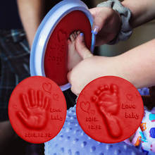 Набор «сделай сам» для детского отпечатка ног, литье, нетоксичный стерео уход за ребенком, сушка на воздухе, мягкая глина, набор для отпечатков рук и ног ребенка 2024 - купить недорого