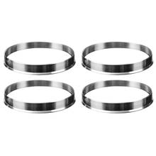 4 x conjunto de espaçador de roda de anel centrado cubo de alumínio universal 74.1mm o/d 72.6mm i/d 2024 - compre barato